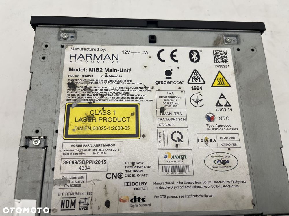 NAWIGACJA CZYTNIK KART RADIO MULTIMEDIA Volkswagen MIB/MIB2 5NA035020F - 4