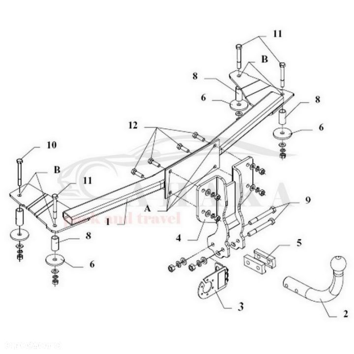 Hak Holowniczy Odkręcany Do Opel Corsa B Hatchback 1993-2000 - 5