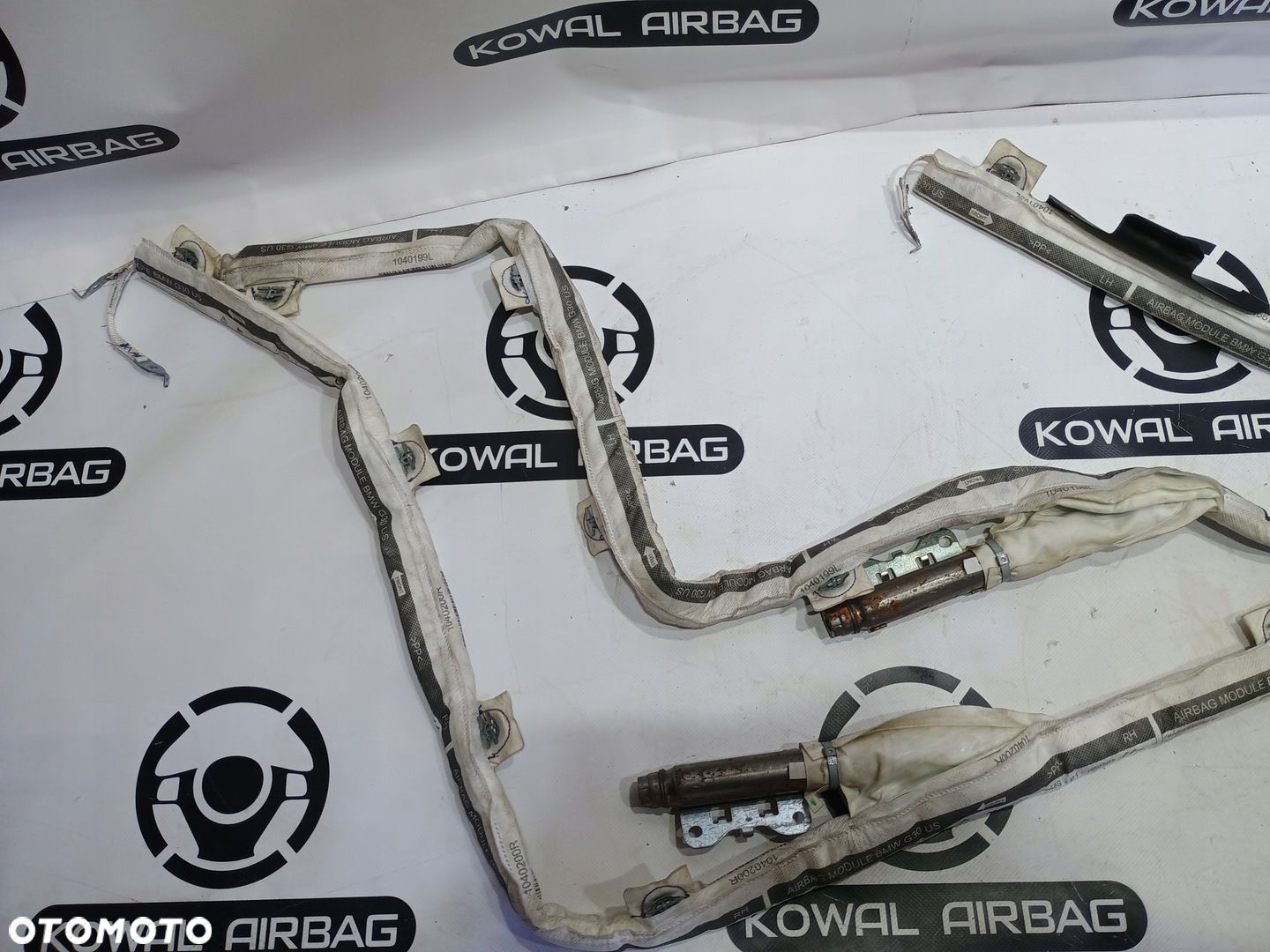 BMW 5 G30 AMERYKA USA AIRBAG DACHOWA KURTYNA LH  RH KOMPLET ORYGINAŁ - 2