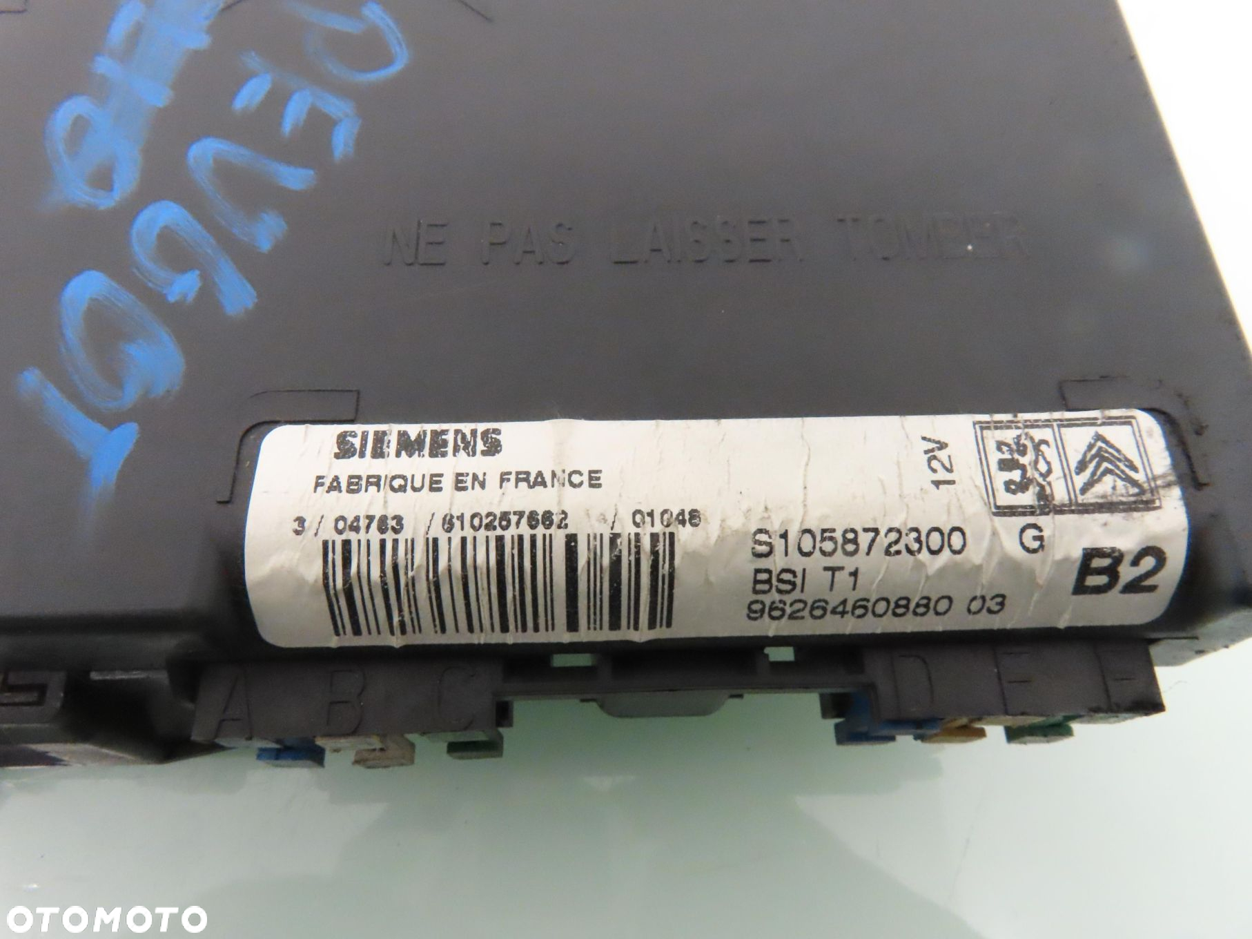 BSI PEUGEOT 206 1.9 D S105872300G 9626460880 - 2