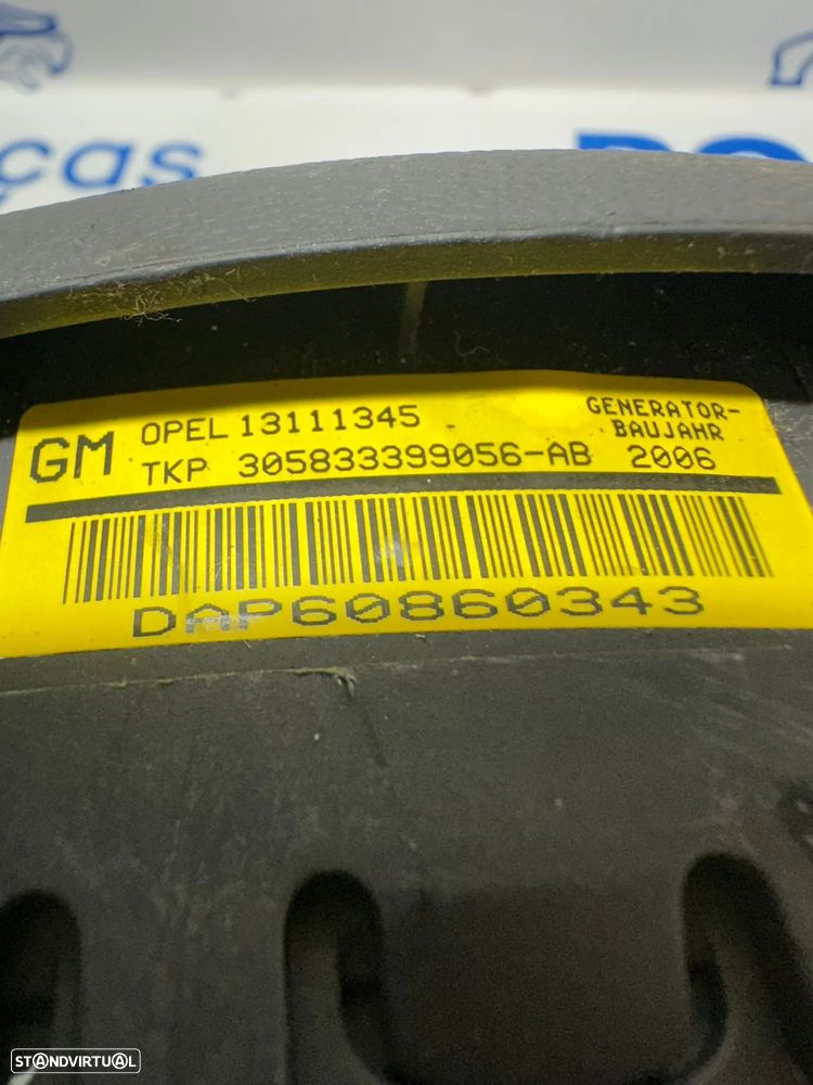 .Airbag Volante Condutor GM Opel Astra H 13111345 2004 - 2009 - 8