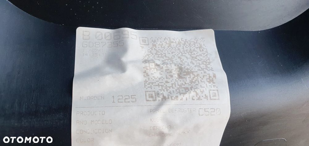 Osłona obudowa deski konsoli podszybie Ford Kuga MK2 CV44-S046B62-BHW - 9