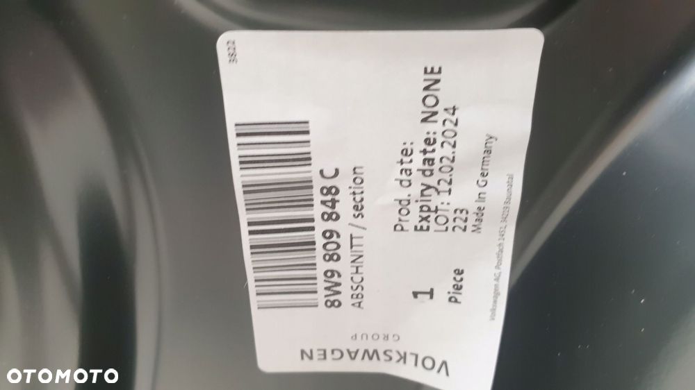 audi a4 b9 kombi avant 8w9 słupek a próg poszycie prawe 8w9809848c - 3