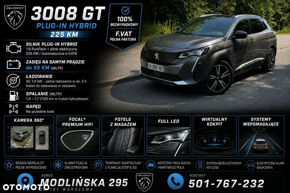 Peugeot 3008 1.6 PHEV 225 GT Exclusive e-DCS7 - 2