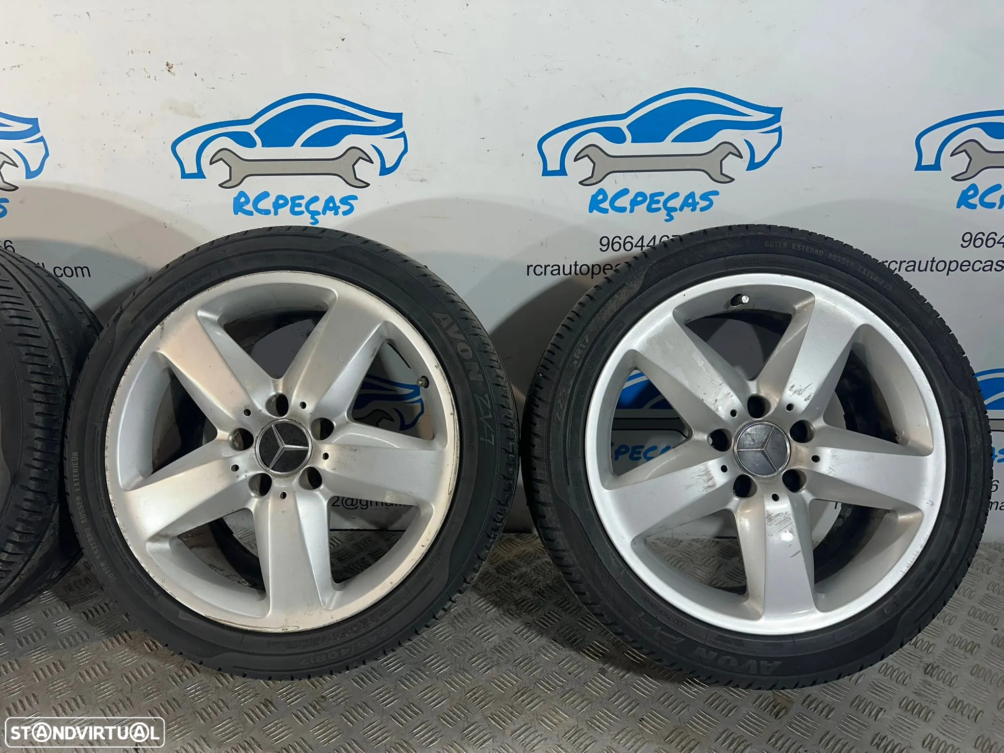 .Conjunto Jantes 17 Originais Mercedes-Benz SLK R171 5x112 - 6