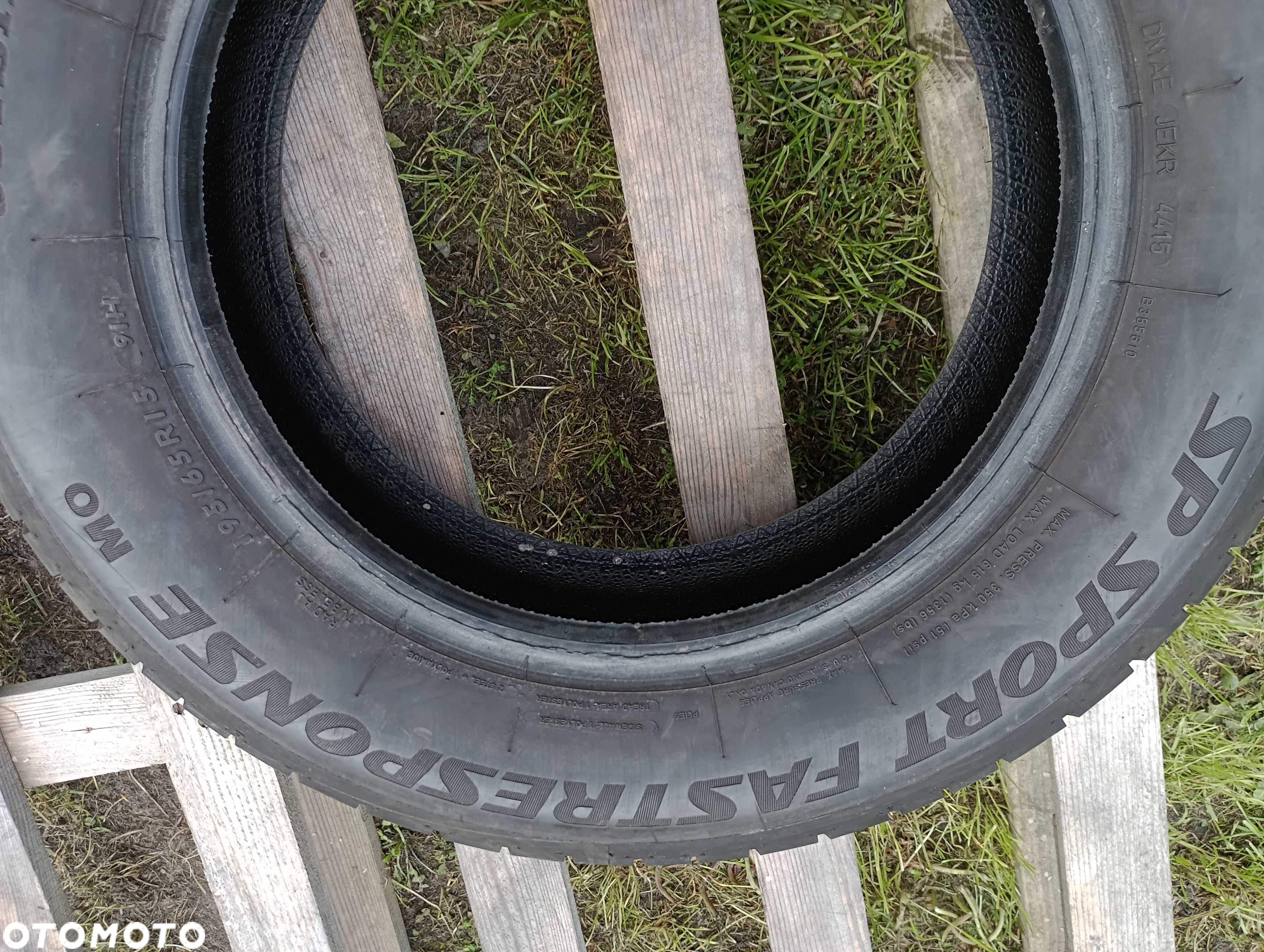 Opony letnie 195x65 R15 DUNLOP lato 195/65/15 - para 2 sztuki 6.5 MM - 6