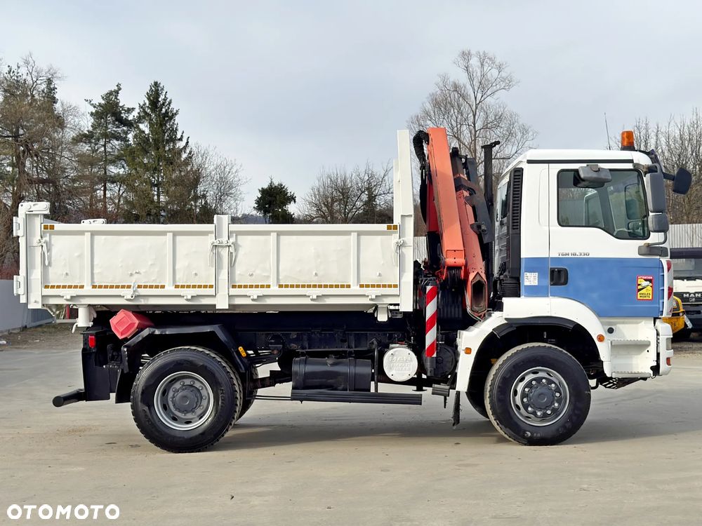 MAN TGM 18.330 * WYWROTKA 3,80 m + PALFINGER PK 10501 + PILOT *4x4*STAN BDB - 6