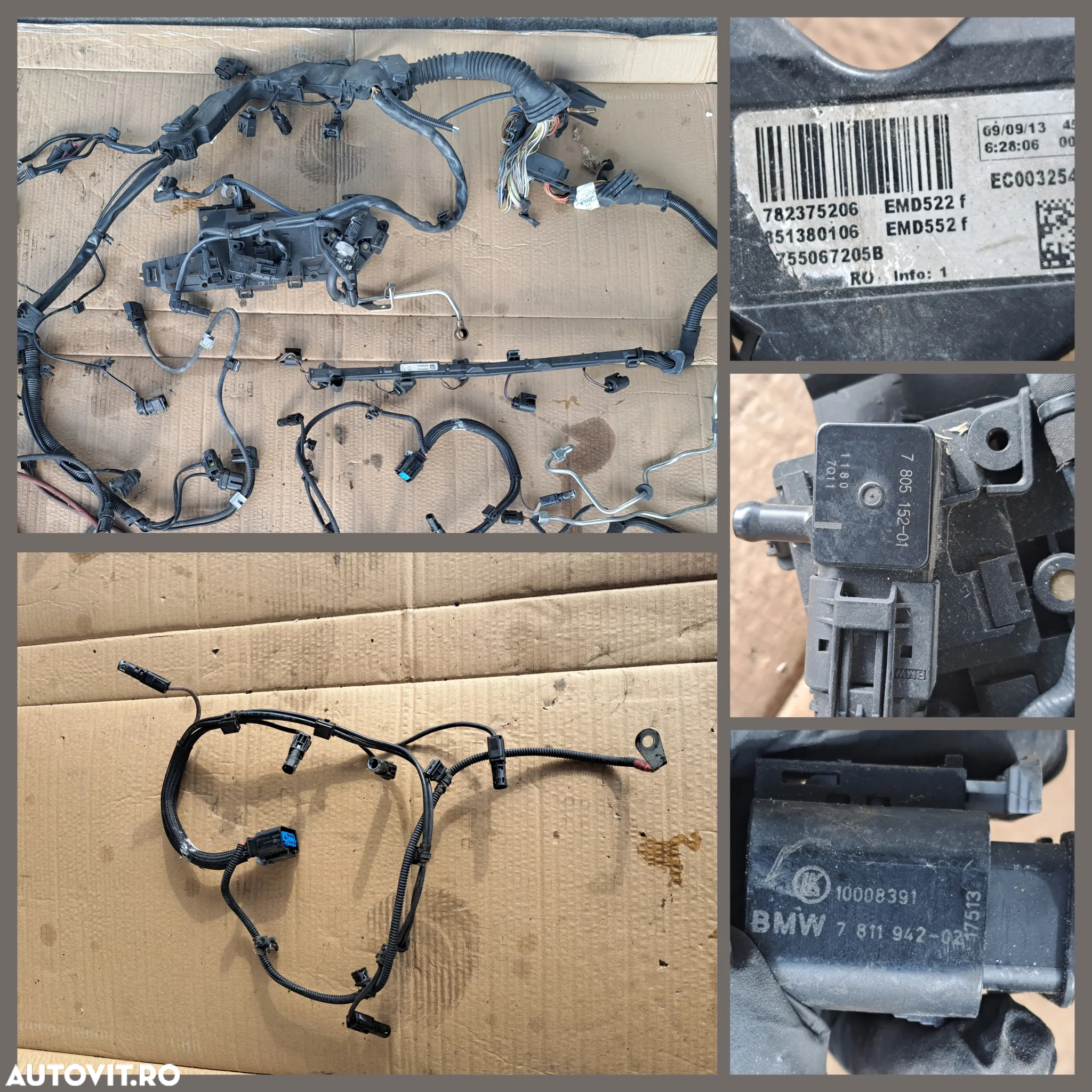 Anexe motor N57 6 pistoane instalatie electrica motor cablaj bujii incandescente supapa vacuum conducta vacuum combustibil joja ulei telescop capota - 2