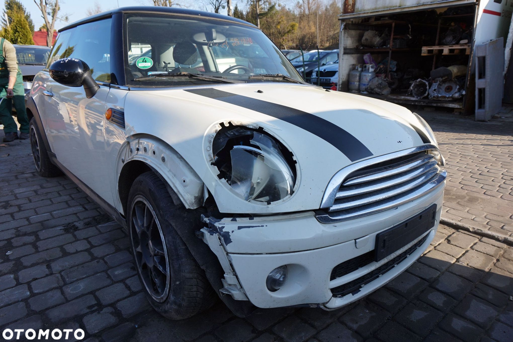 MINI COOPER II R56 5D HB 2007 850 1.6 D DV6TED4 109KM GS6-53DG-CIN BIAŁY PEPPER WHITE na części - 7