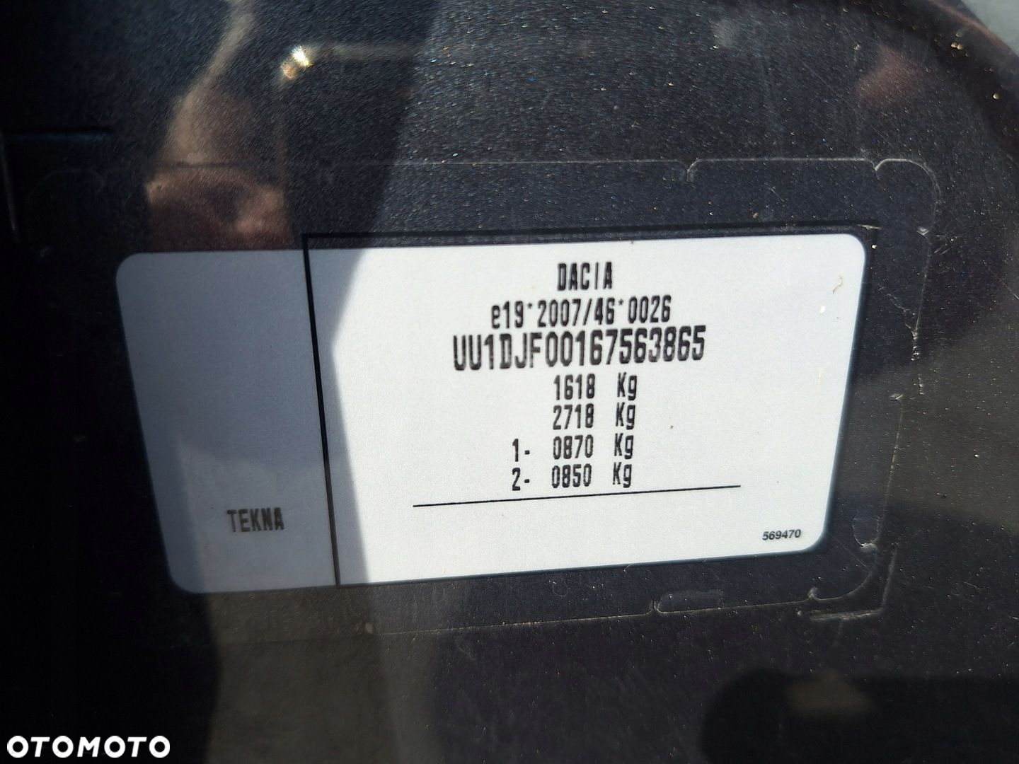 DACIA SANDERO 3 III STEPWAY 21- WSPORNIK PASA PRZEDNIEGO OKULAR LEWY TEKNA - 8