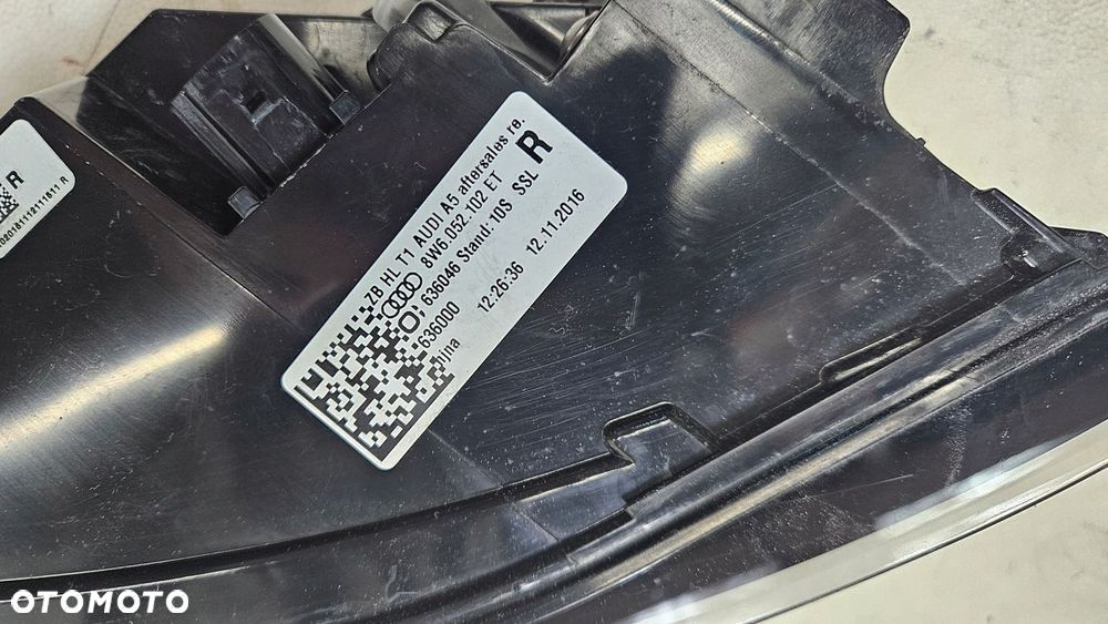 LAMPA TYŁ TYLNA PRAWA AUDI S5 RS5 A5 MATRIX 8W6052102ET - 8