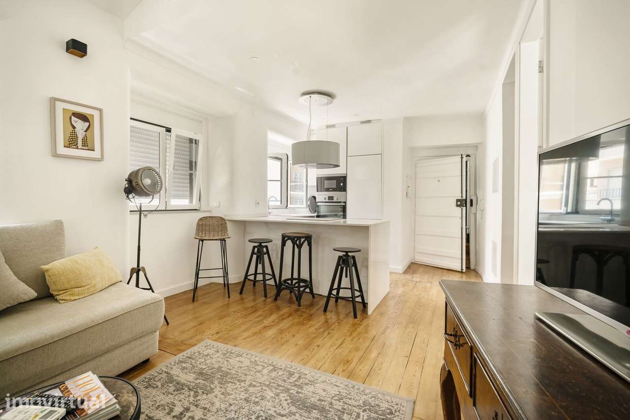 Apartamento T2 com vista, Praça da Alegria, Lisboa - Grande imagem: 3/16