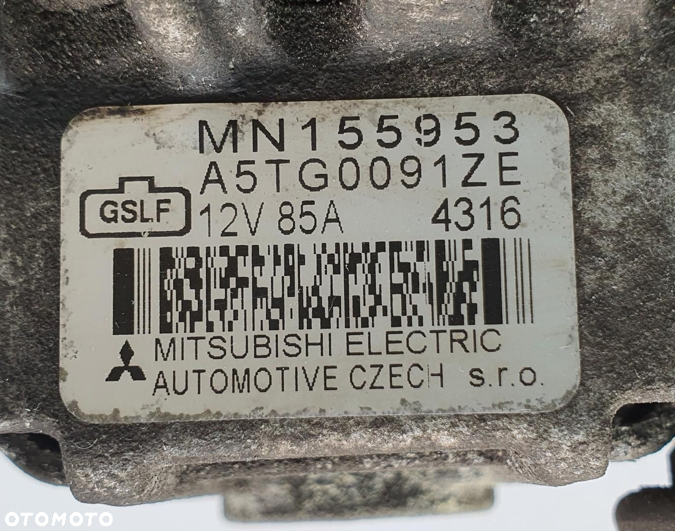 ALTERNATOR SMART FORFOUR 454 1.1 12V MN155953 - 4