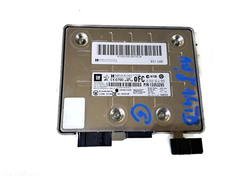 OPEL ASTRA J IV 09r- MODUŁ BLUETOOTH 13353285 - 1