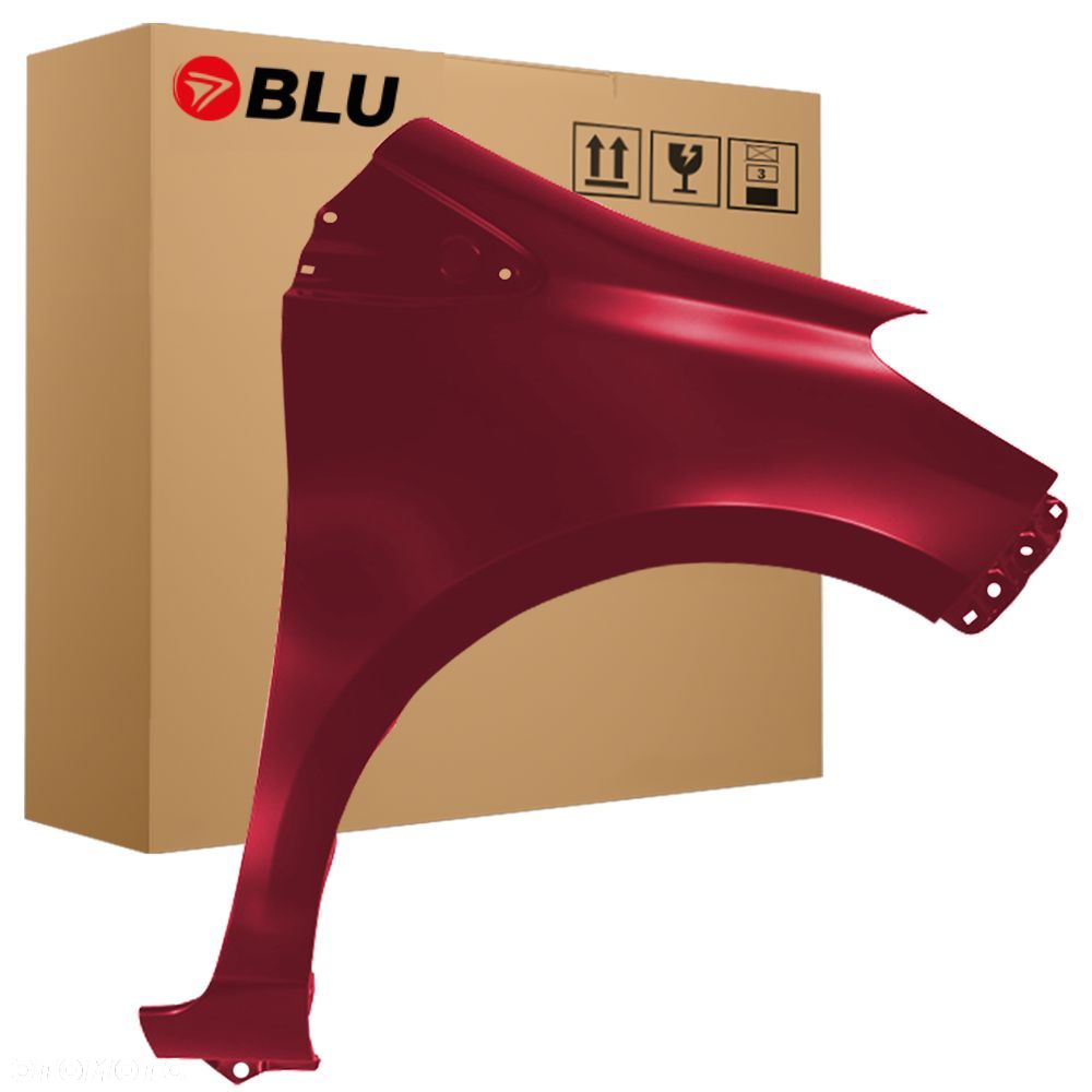 BLU Błotnik TOYOTA YARIS III 3 XP130 3T3 prawy czerwony 2011-2020 przód RubyFlarePearl - 1