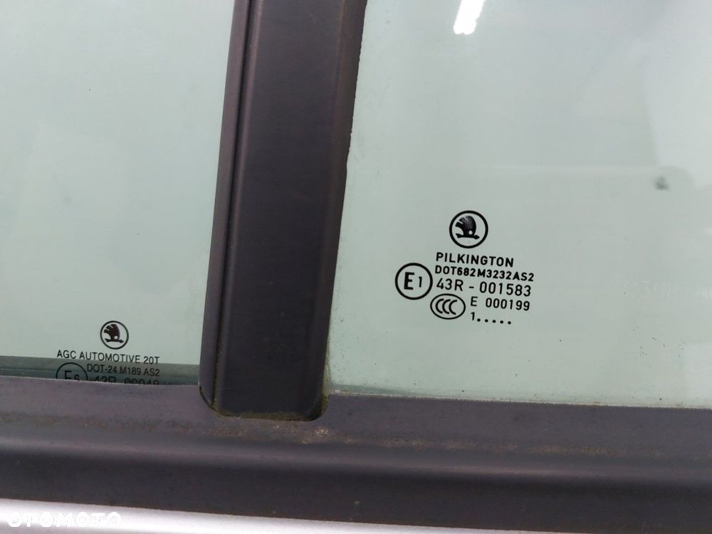 Drzwi tylne lewe tył SKODA FABIA II 2 LIFT 2010-2014 KOMBI LA7W SREBRNE - 12