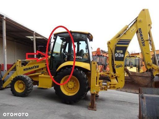 Szyba Szyby KOMATSU Drzwi Lewe 5 otworów nr1 - 2