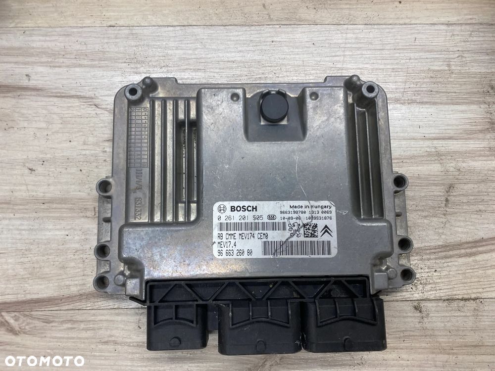 MODUŁ STEROWNIK KOMPUTER SILNIKA ECU PEUGEOT 308 0261201505 9666326080