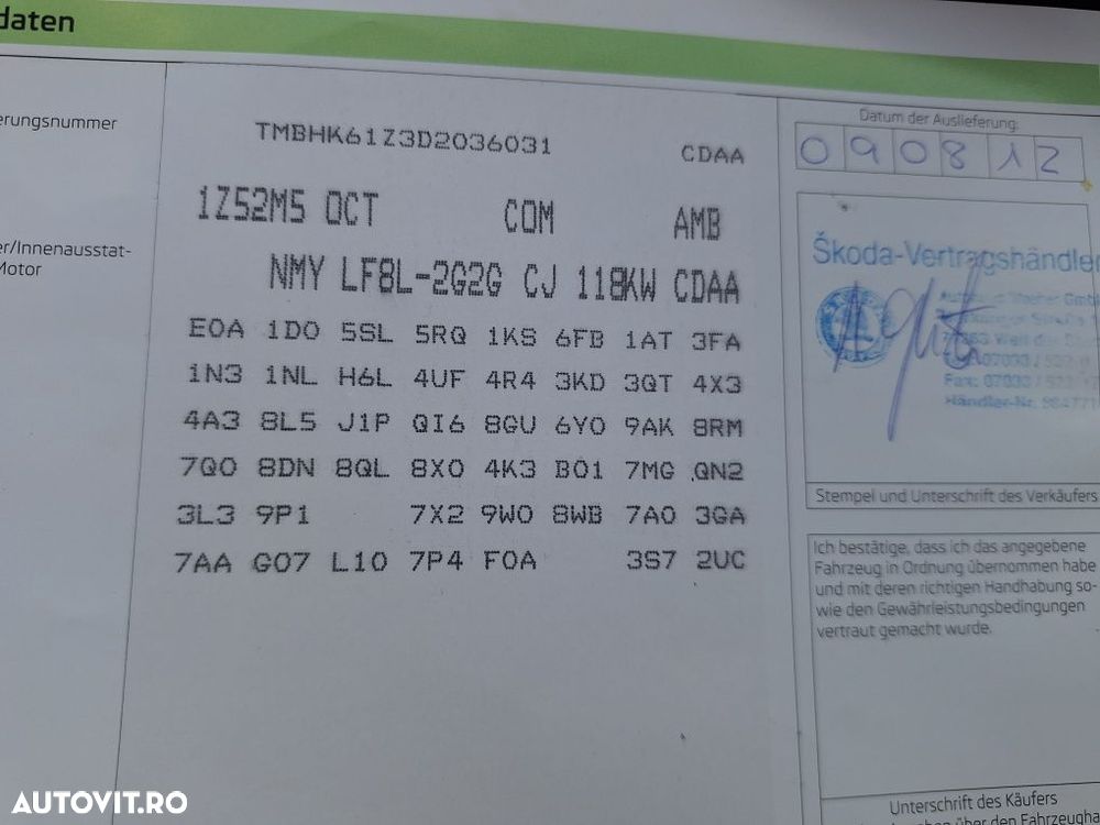 Dezmembrez Skoda Octavia 2 facelift 1.8 tfsi CDAA culoare negru 9910 sau gri cod LF8L - 7