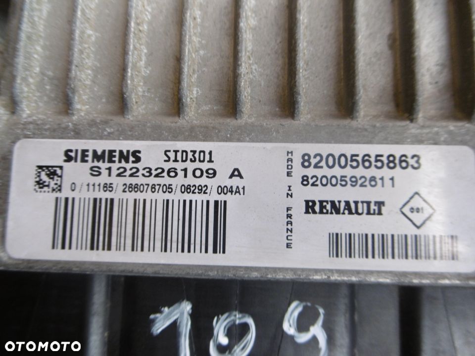 Komputer sterownik MEGANE CLIO SID301 S122326109A - 2