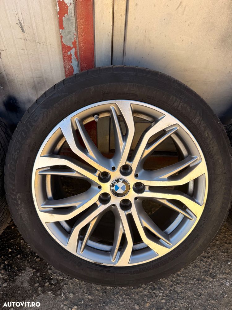 Jante aliaj BMW X1 F48 X2 F49 cu cauciucuri iarna 225/50R18 uzate 95% - 4