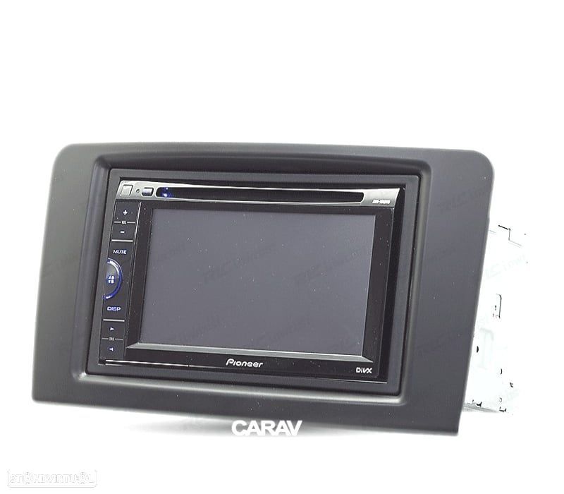 MOLDURA ADAPTADOR PRETO PARA RADIO 2-DIN PARA MERCEDES CLASE-M CLASE-GL - 4