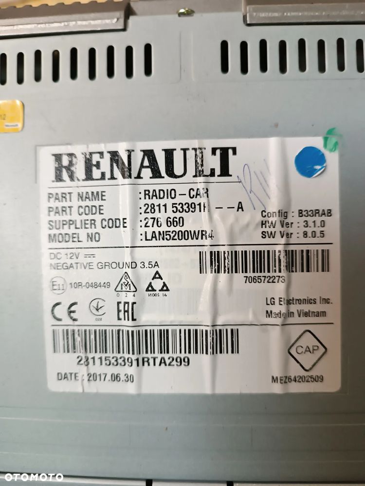 RADIO NAWIGACJA RAMKA DACIA SANDERO II - 4