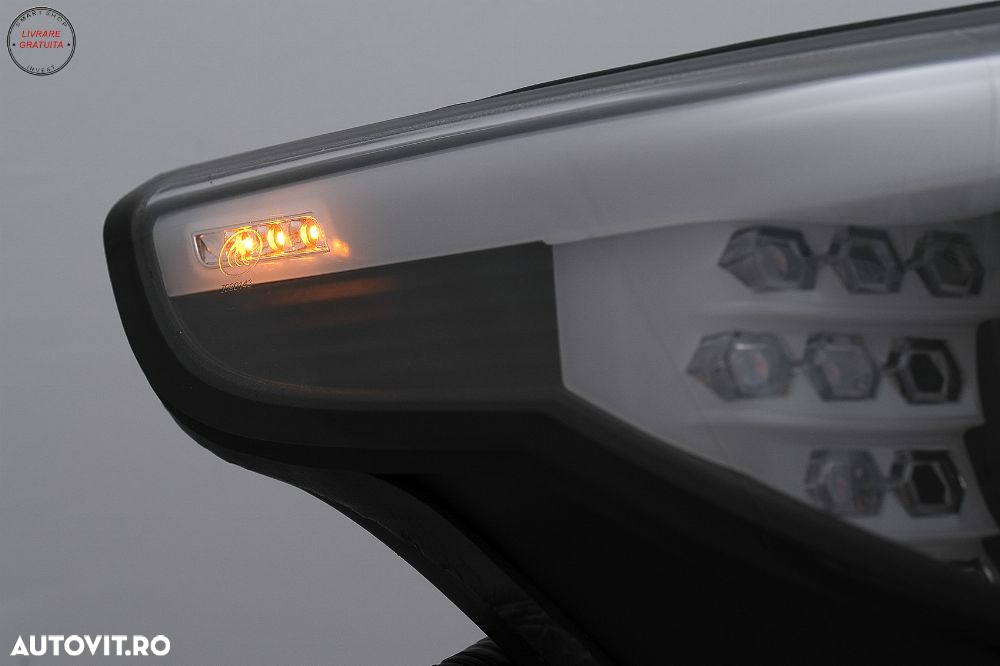 Faruri LED Angel Eyes BMW Seria 5 E60 E61 (2003-2007) LCI Design Negru- livrare gratuita - 11