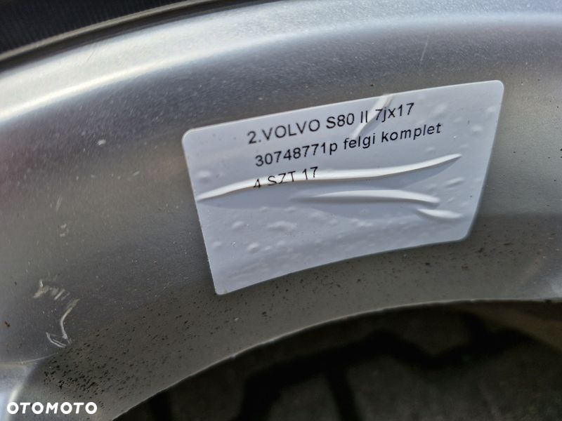 VOLVO S80 2 II V70 3 III FELGI ALUMINIOWE ALUFELGI 7JX17 5x108 ET50 30748771P - 2