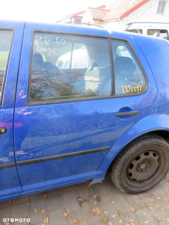 DRZWI TYLNE LEWE GOLF IV 5D HB LA5C 1J6833055F NIEBIESKI VOLKSWAGEN 1997-2006 - 1