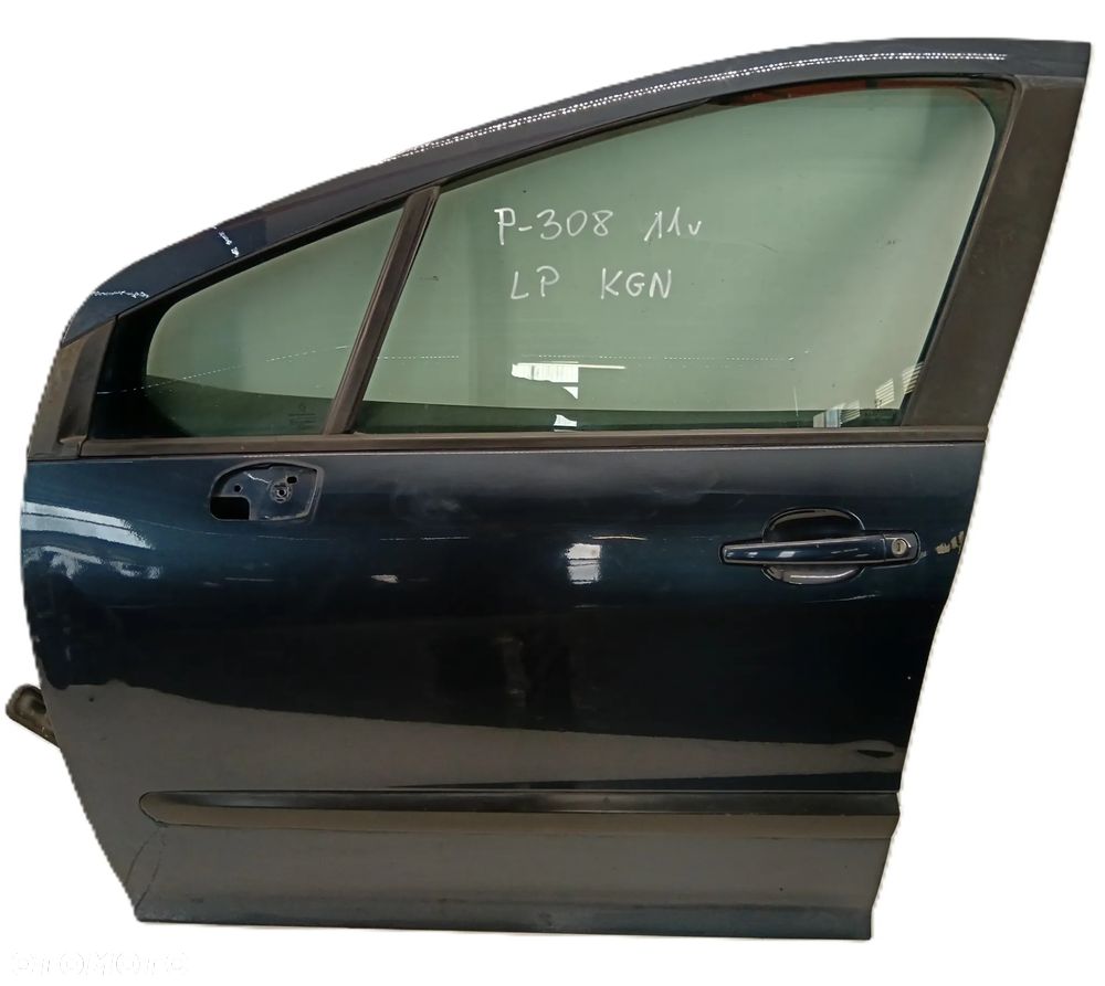 DRZWI LEWE PRZEDNIE LEWY PRZÓD PEUGEOT 308 07-13 KGN - 2