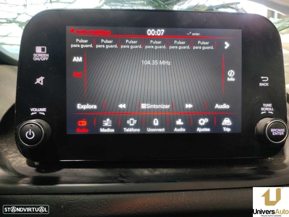 TELA/ECRÃ MULTIFUNÇÕES FIAT TIPO II (357) FAM MIRROR - 8