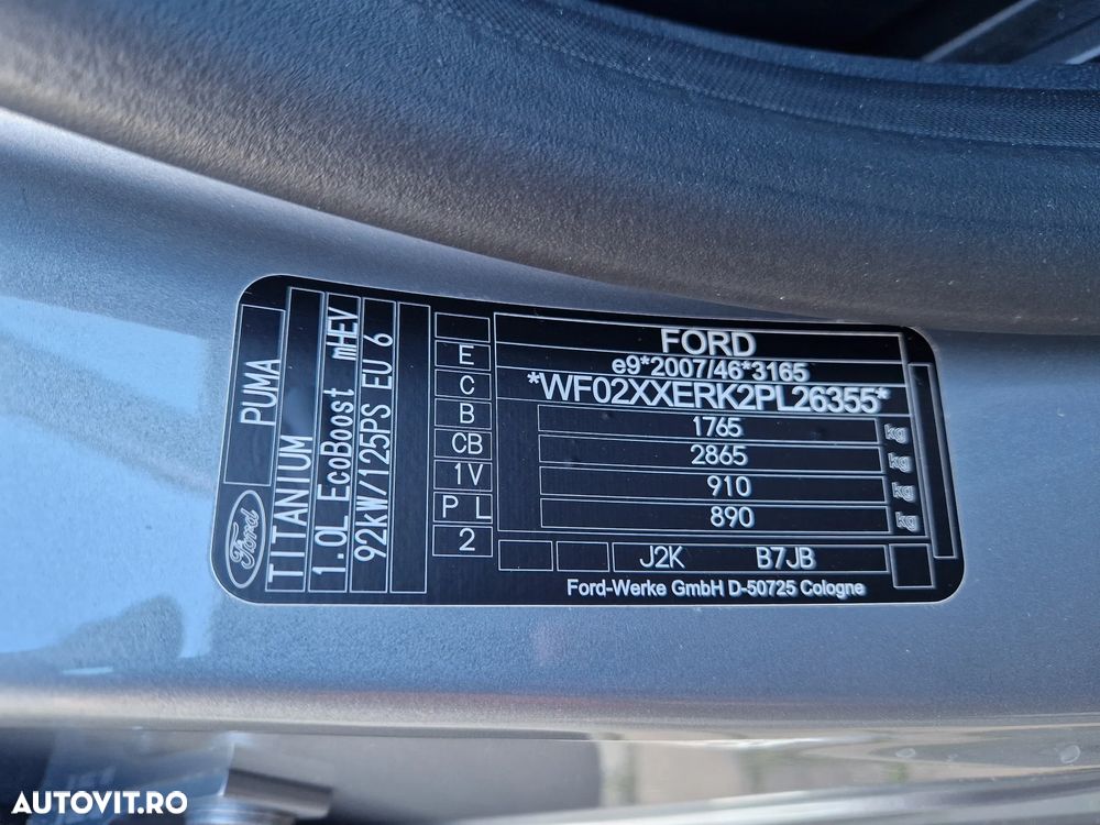 Ford Puma 1.0 EcoBoost MHEV Titanium - 40