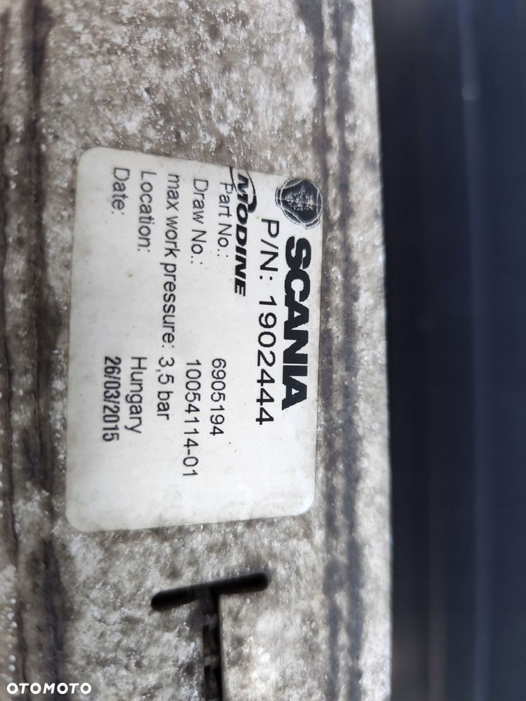 INTERCOOLER CHŁODNICA POWIETRZA SCANIA P/N 1902444 - 2