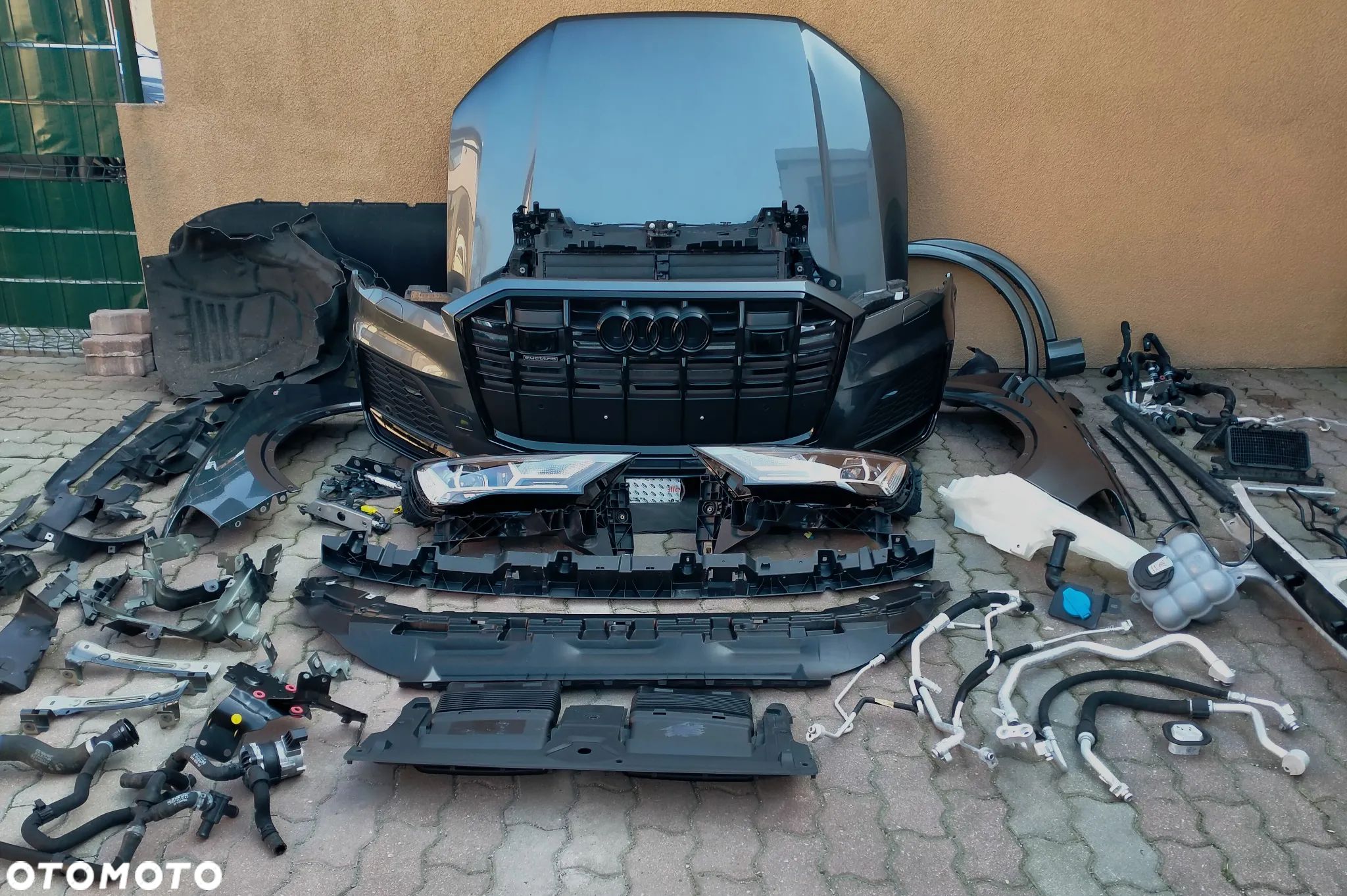 AUDI Q7 4M LIFT S-line / LZ7S / MASKA / ZDERZAK / LAMPA LAMPA / BŁOTNIK / PAS PRZEDNI PRZÓD KOMPLETNY / ORYGINAŁ - 1