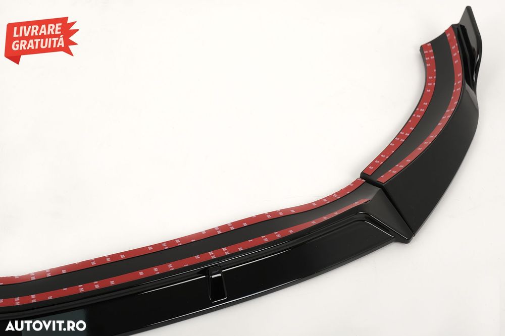 Prelungire Bara Fata Mercedes CLA45 C117 X117 (2013-2016) Negru Lucios- livrare gratuita - 7