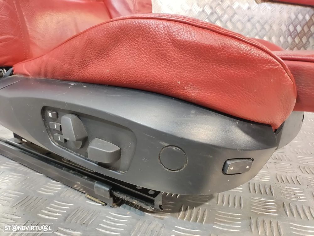 .BANCOS EM PELE BMW SERIE 3 E92 COUPÉ PACK M ELÉTRICOS COM MEMÓRIA AIRBAGS QUARTELAS TRASEIRAS ORIGINAIS - 12