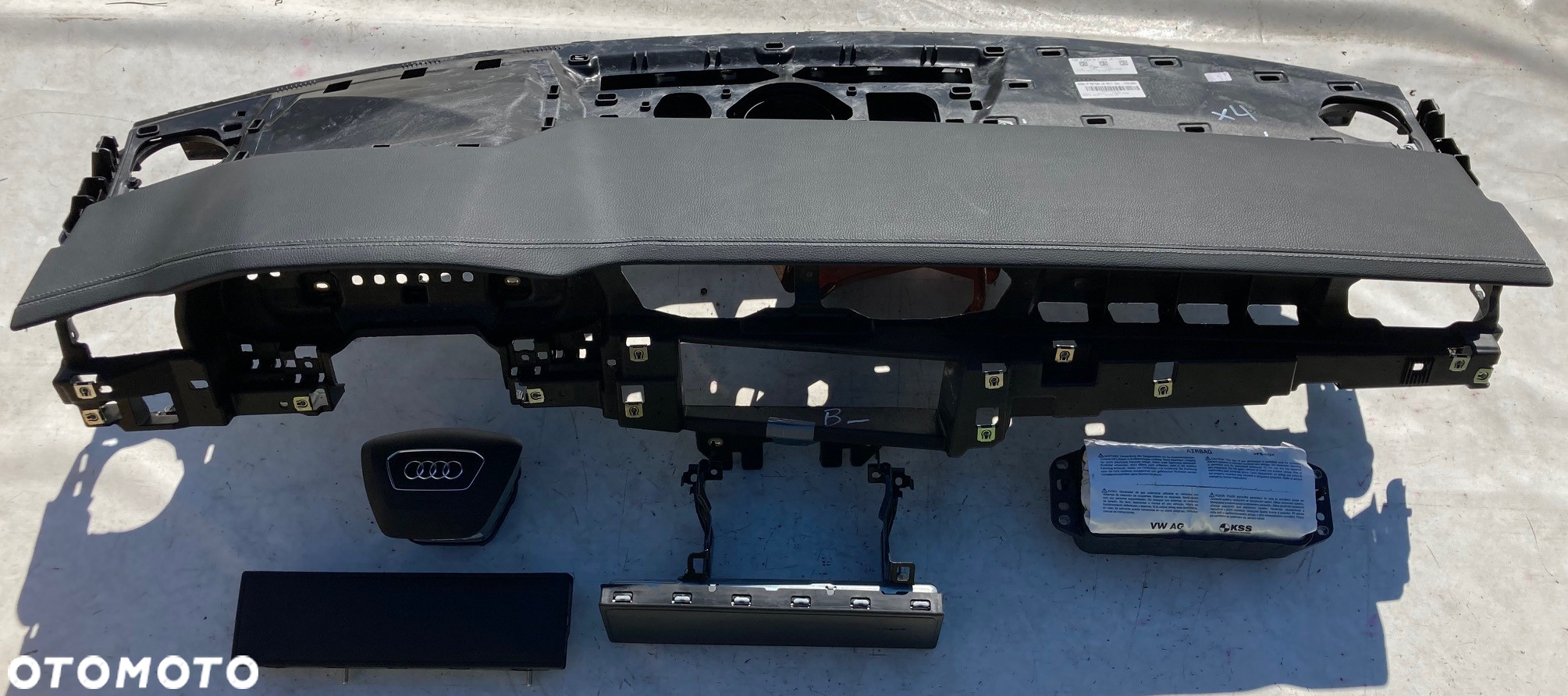 AUDI A6 S6 RS6 C8 4K1 A7 S7 RS7 DESKA KONSOLA KOKPIT PULPIT PÓŁKA PARAPET PODUSZKI AIRBAG PASY SKÓRA USA - 2