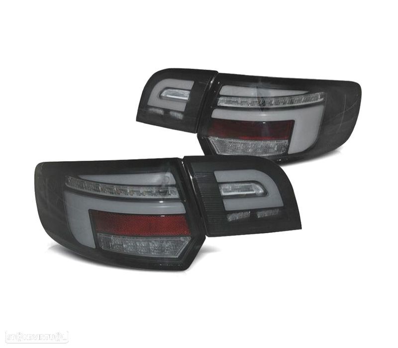 FAROLINS AUDI A3 8P 03-08 CROMO BORDE PRETO - 1