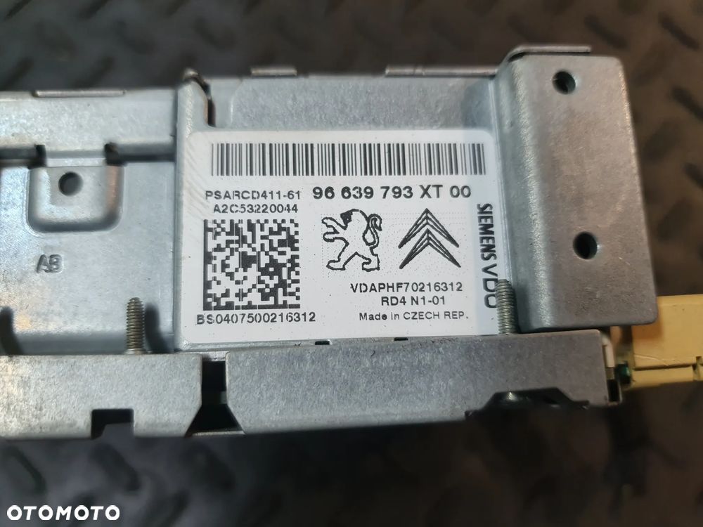 RADIO FABRYCZNE RADIOODTWARZACZ CD 96639793XT00 PEUGEOT 207 - 5