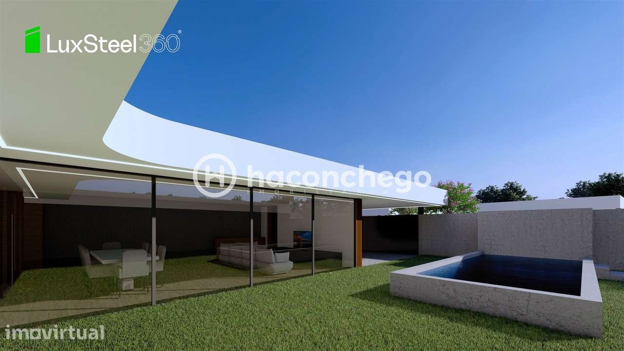 Moradia T3 individual térrea com piscina em condomínio fechado Carvalh - Grande imagem: 5/10