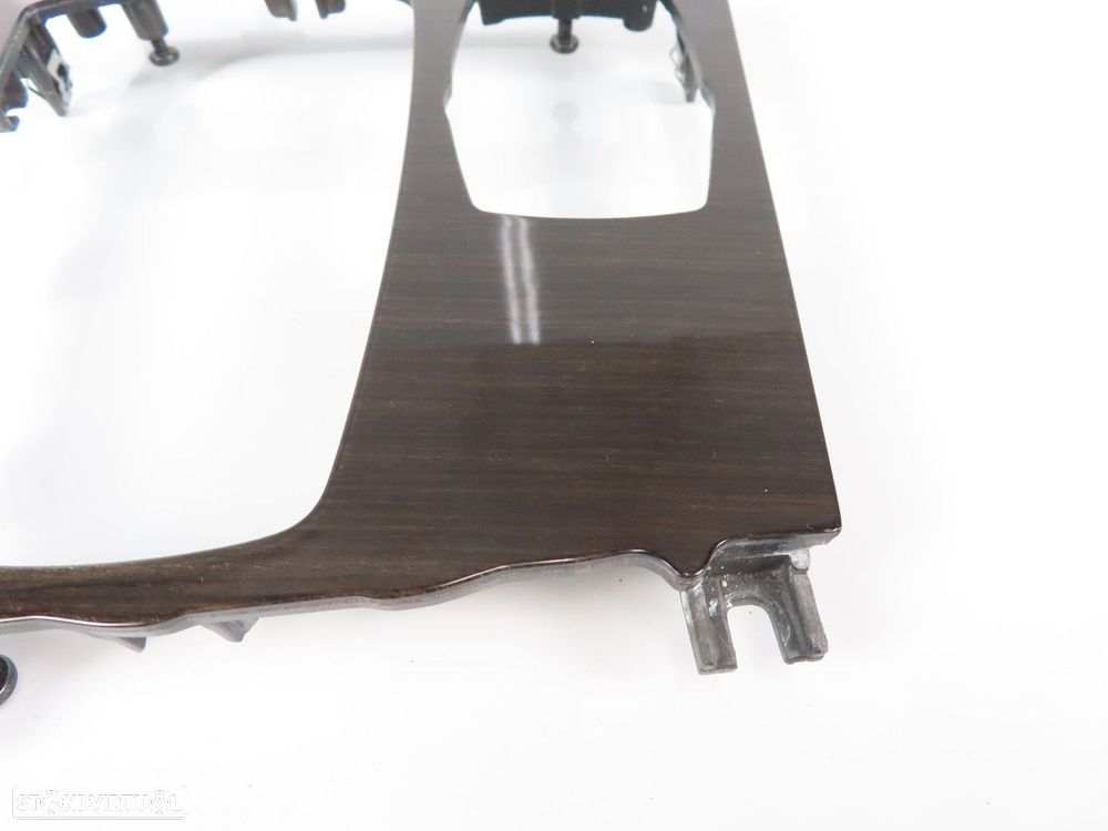Friso consola central em Madeira Seminovo/ Original BMW 7 (F01, F02, F03, F04) 5... - 2