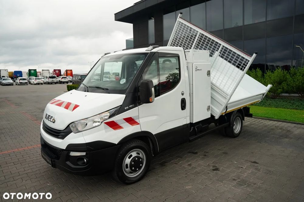 Iveco DAILY 35-160 / WYWROTKA ALUMINIOWA 3 STRONNA / BLIŹNIAK / MANUAL / BLOKADA MOSTU / SPROWADZONY / EURO 6 - 8