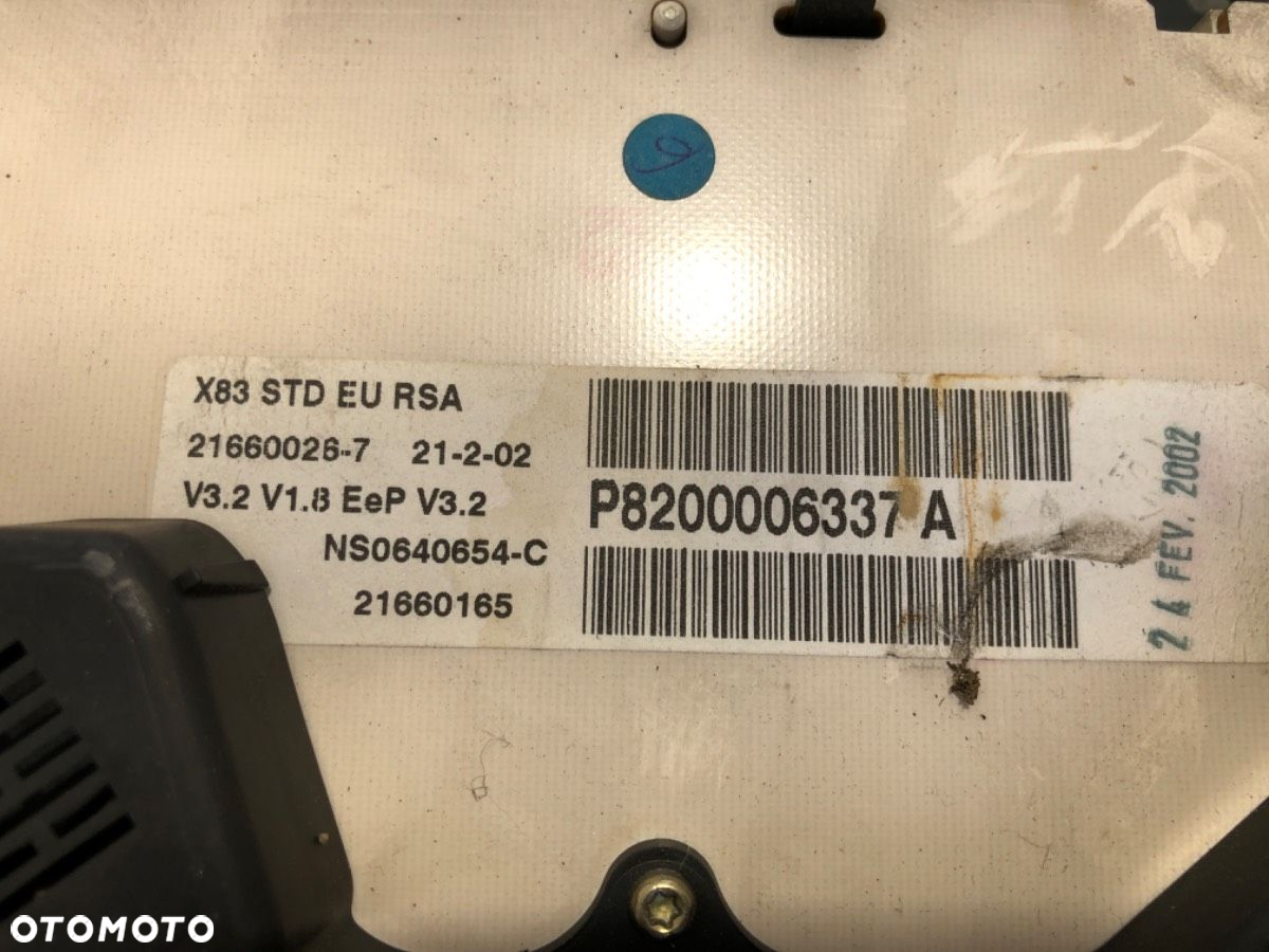 LICZNIK - 251.00 PLN - RENAULT TRAFIC II Autobus (JL) 2001 - 2022 1.9 dCI 100 (JL0C) 74 kW [101 KM] - 3
