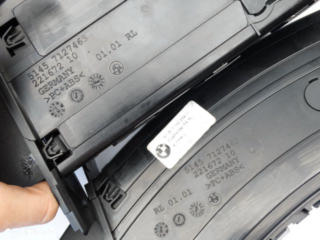 BMW E90 E92 Anglik Uchwyt Kubek CupHolder Listwa Kpl 7127462 7127463 7130743 - 6