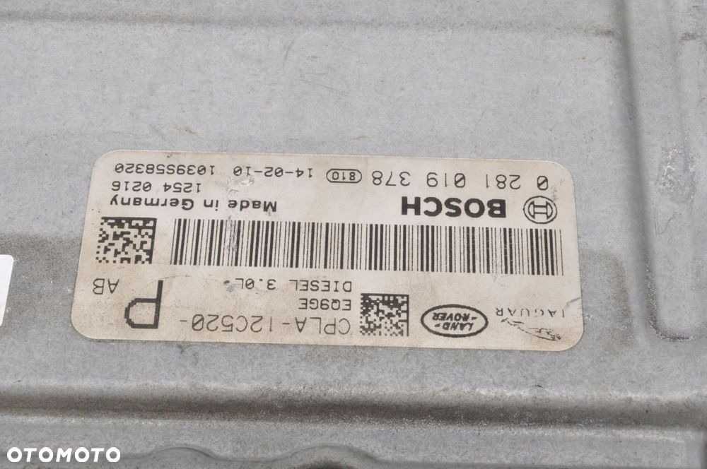 JAGUAR XJ X351 3.0 KOMPUTER STEROWNIK SILNIKA CPLA-12C520-PAB - 2