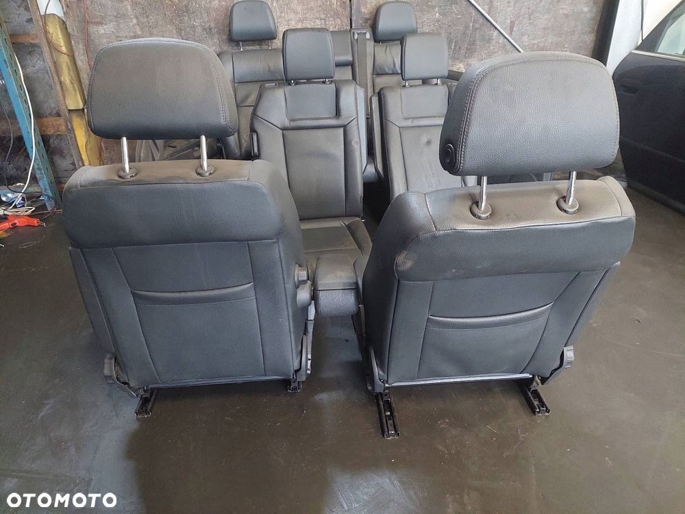 FOTELE KOMPLET LEWY PRAWY KANAPA TYŁ + BOCZKI OPEL ZAFIRA B SKÓRA - 5