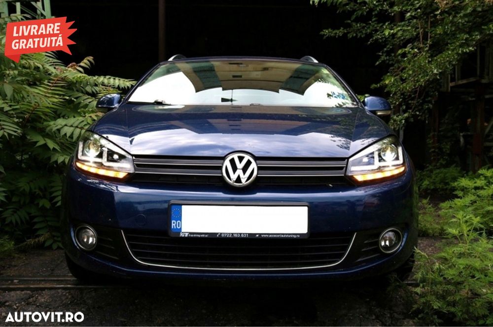 Faruri Osram LED Crom LEDriving Semnal Dinamic si Grila Centrala VW Golf 6 VI (200- livrare gratuita - 14