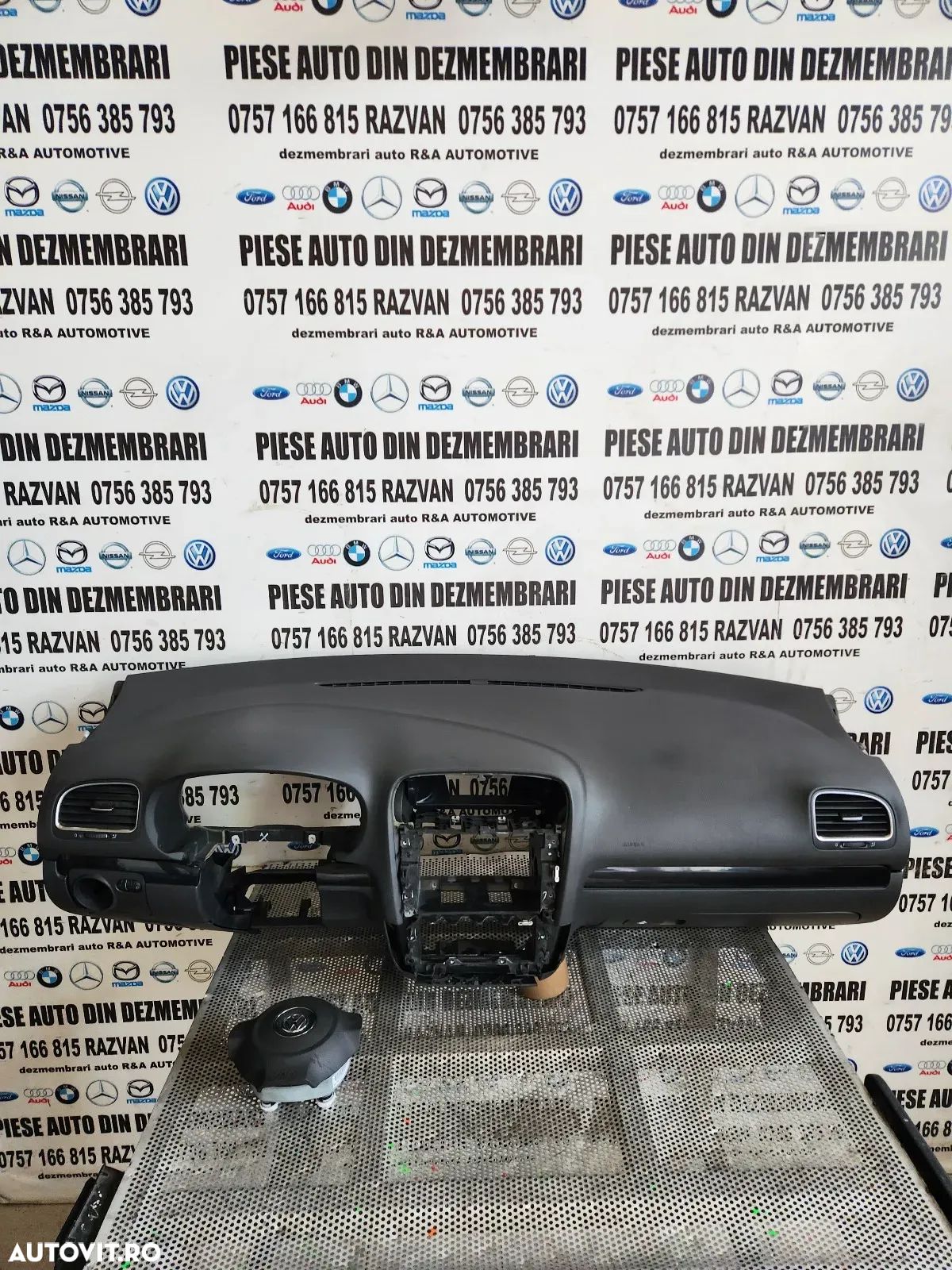 Plansa Bord Airbag Sofer Airbag Pasager Vw Golf 6 VI Volan Stanga Europa - 1