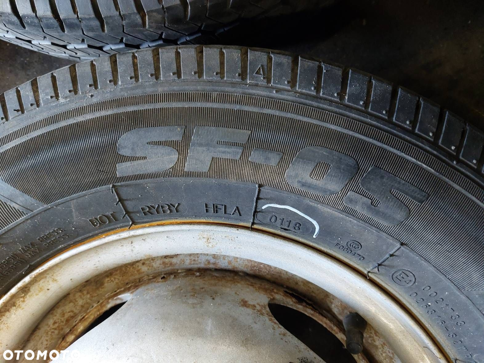 KOŁA KOMPLET FELGI OPONY CAŁOROCZONE 5x139 155R12C  KIA BONGO K2700 - 6